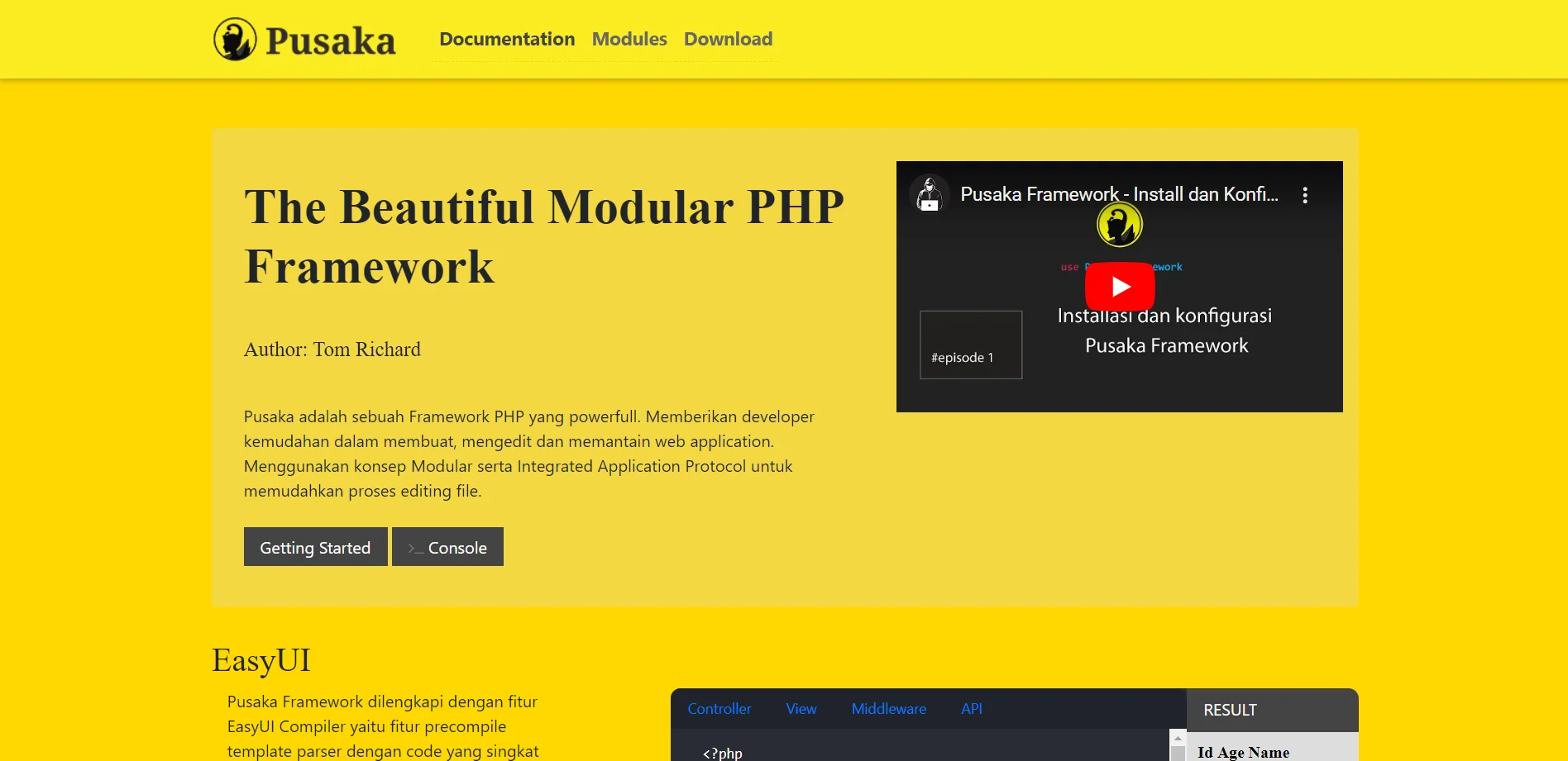 Pusaka PHP Framework
